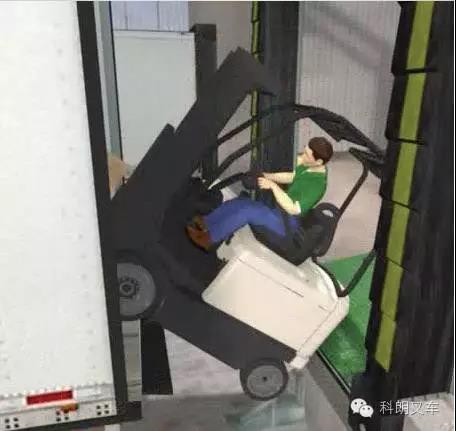 【科朗叉車安全意識】叉車傾翻或墜落裝卸平臺事故了怎么辦?